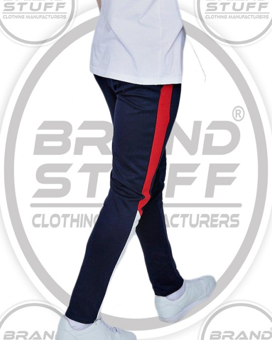 100% POLYESTER GYM TAPERED SLIM FIT PANELED TRACK PANT 