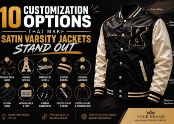 10 Customization Options That Make Satin Varsity Jackets Stand Out | Custom Satin Varsity Jacket Manufacturer
