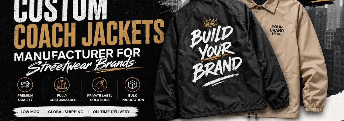 Custom Coach Jackets Manufacturer for Streetwear Brands