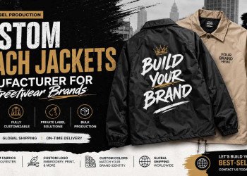 Custom Coach Jackets Manufacturer for Streetwear Brands
