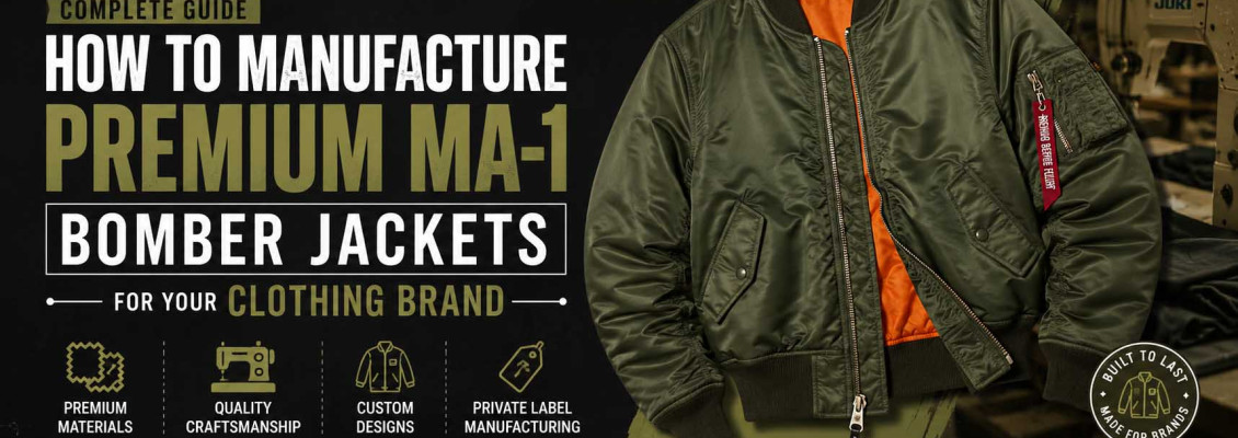 How to Manufacture Premium MA-1 Bomber Jackets for Your Clothing Brand
