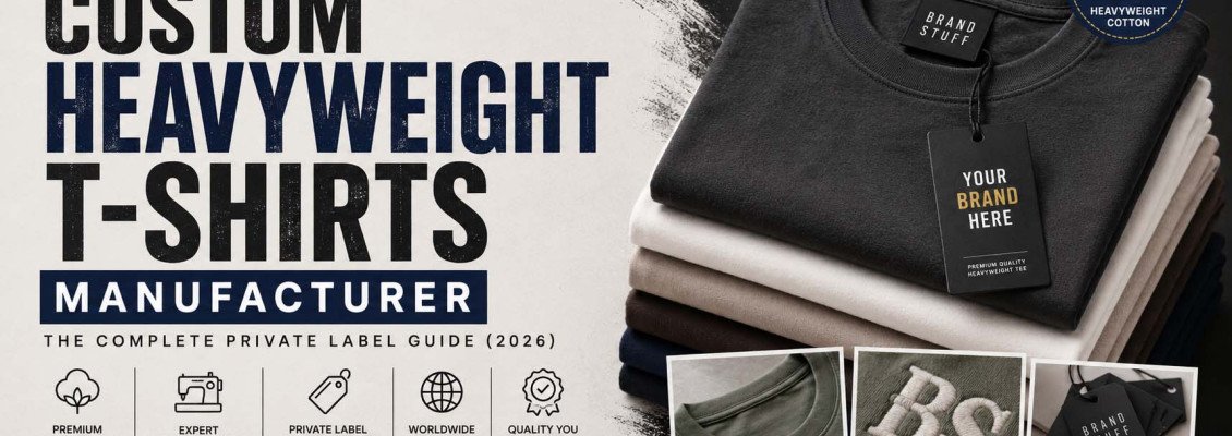 Custom Heavyweight T-Shirts Manufacturer: The Complete Private Label Guide (2026) Custom Heavyweight T-Shirts Manufacturer: The Complete Private Label Guide (2026)