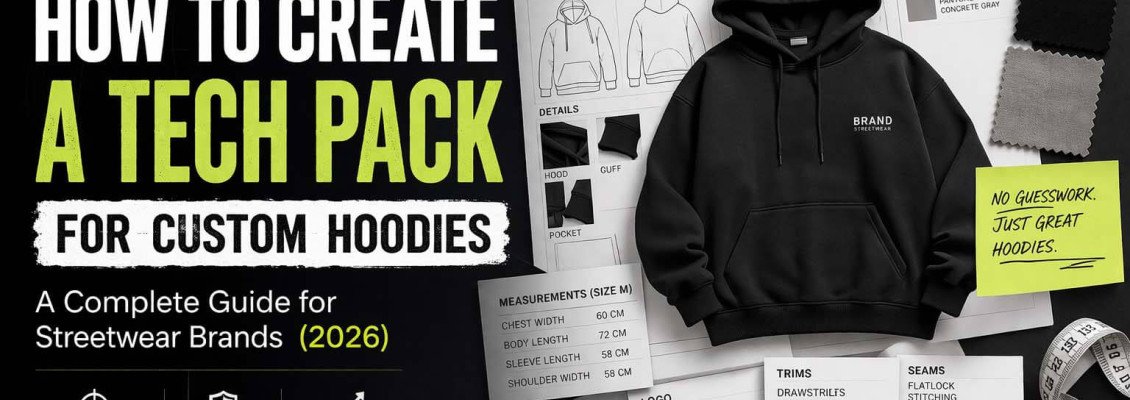 How to Create a Tech Pack for Custom Hoodies (2026) | Complete Guide for Streetwear Brands