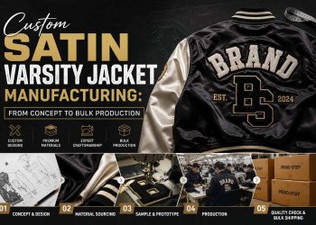 Custom Satin Varsity Jacket Manufacturing: From Concept to Bulk Production
