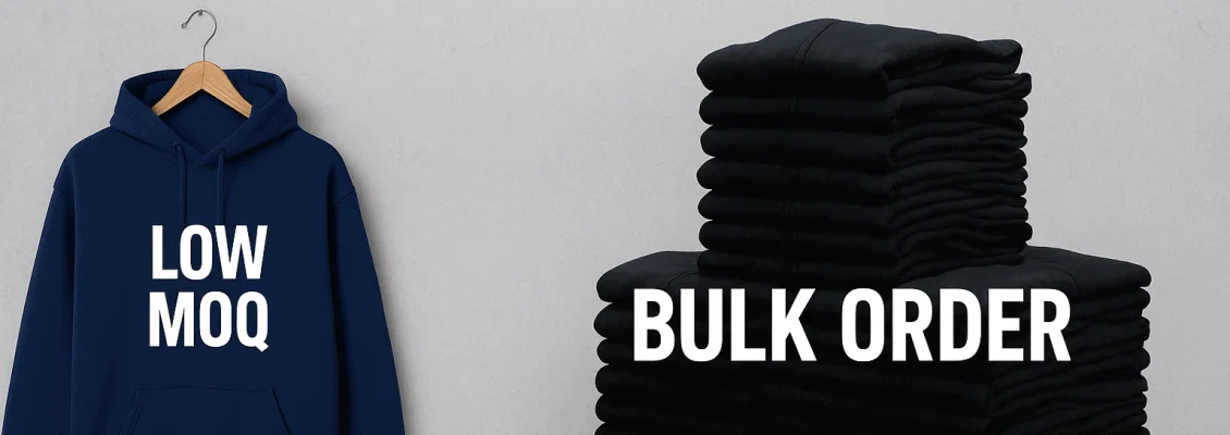Custom Hoodie MOQ | Small Batch vs Bulk Hoodie Orders
