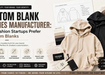 Custom Blank Hoodies Manufacturer: Why Fashion Startups Prefer Premium Blanks
