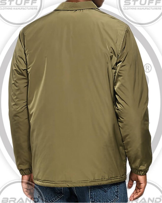 Men’s Coach Jackets Manufacturer For Streetwear Labels – Custom Branding & Interior Linings