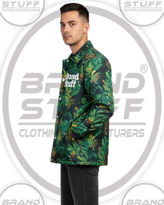 Classic Snap-Front Custom Coach Jacket for Teams & Brands