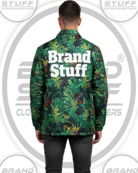 Classic Snap-Front Custom Coach Jacket for Teams & Brands