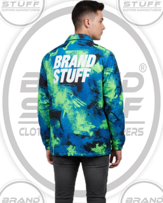 Custom Dye-Sublimated Coach Jackets: Vibrant Patterned Outerwear
