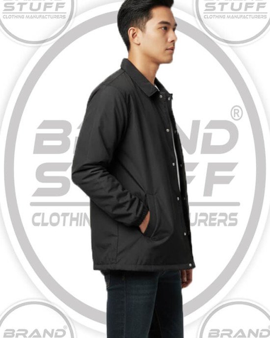 Classic Custom Nylon Coach Jackets for Streetwear & Sportswear