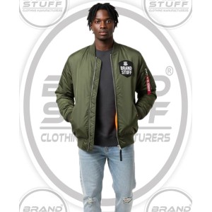 Classic Olive Green MA-1 Bomber Jacket - Premium Reversible Design