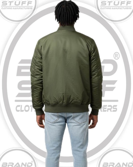 Classic Olive Green MA-1 Bomber Jacket - Premium Reversible Design