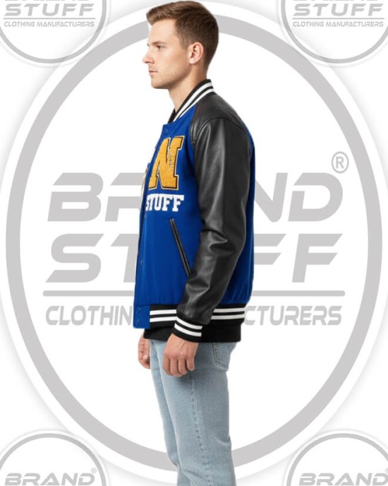 Classic Wool & Leather Varsity Jacket - Custom & Wholesale