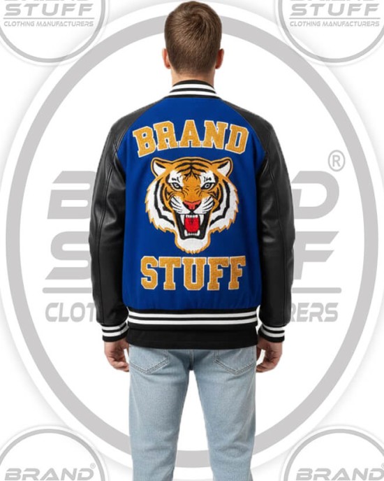 Classic Wool & Leather Varsity Jacket - Custom & Wholesale