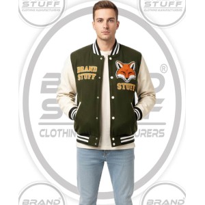 Custom Wool & Leather Varsity Jackets with Chenille Patches