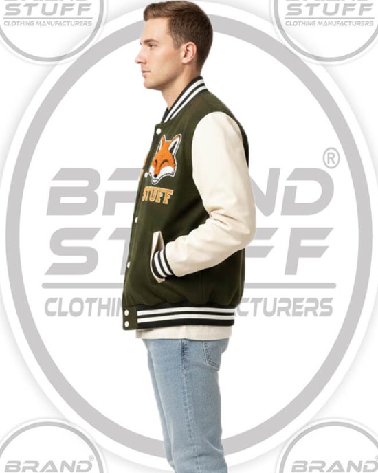Custom Wool & Leather Varsity Jackets with Chenille Patches Custom Wool & Leather Varsity Jackets with Chenille Patches