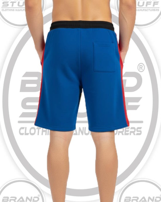 Wholesale Men's Color Block Fleece Shorts Manufacturer (Bulk)