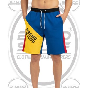 Wholesale Men's Color Block Fleece Shorts Manufacturer (Bulk)