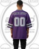 Classic Oversized Purple Football Jersey Vendor - Custom Mesh