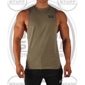 Custom Men’s Muscle-Fit Gym Singlet – Private Label Sleeveless Tank Top Manufacturer