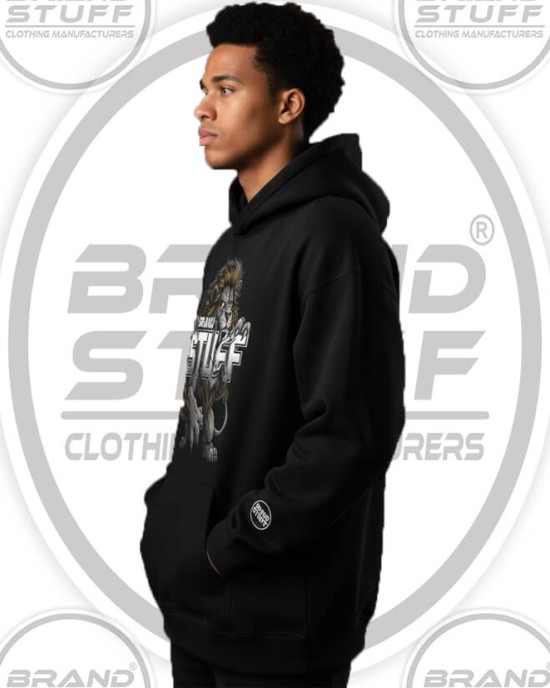 Custom Lion Logo Pullover Hoodie