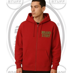 Custom Embroidered Zip-Up Oversize Hoodie
