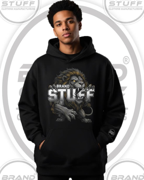 Custom Lion Logo Pullover Hoodie