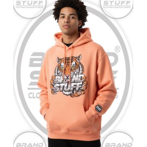 Custom Tiger Logo Pullover Hoodie