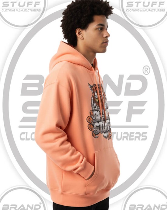Custom Tiger Logo Pullover Hoodie