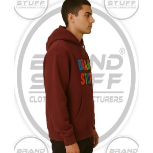 Custom Pullover Hoodie With Multicolor Logo