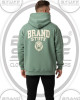 Custom Sage Green Oversized Hoodie | Lion Graphic Streetwear Custom Sage Green Oversized Hoodie | Lion Graphic Streetwear