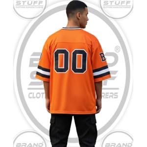Oversized Mesh Football Jersey Supplier for Streetwear Brands Oversized Mesh Football Jersey Supplier for Streetwear Brands