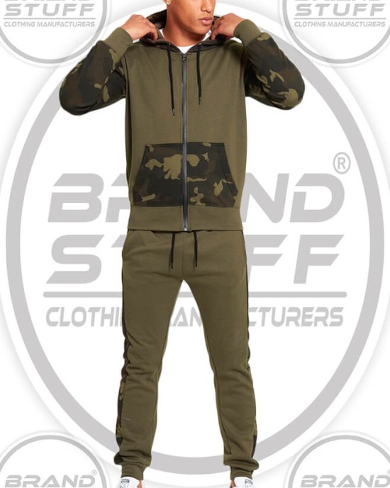 Custom Jungle & Camo Print Unisex Sweatsuit Manufacturer – Streetwear Tracksuits for Brands