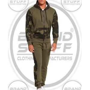 Custom Jungle & Camo Print Unisex Sweatsuit Manufacturer – Streetwear Tracksuits for Brands