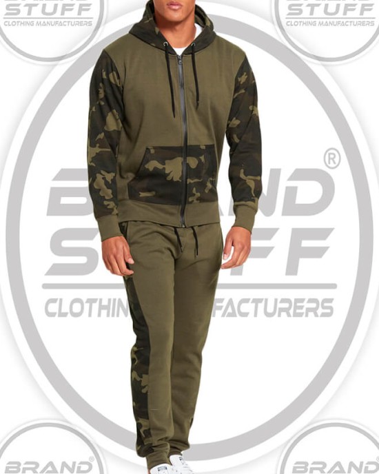 Custom Jungle & Camo Print Unisex Sweatsuit Manufacturer – Streetwear Tracksuits for Brands