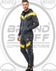 Pro-Fit Men's Polyester Tracksuit - Grey/Yellow Block Pro-Fit Men's Polyester Tracksuit - Grey/Yellow Block