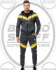 Pro-Fit Men's Polyester Tracksuit - Grey/Yellow Block Pro-Fit Men's Polyester Tracksuit - Grey/Yellow Block