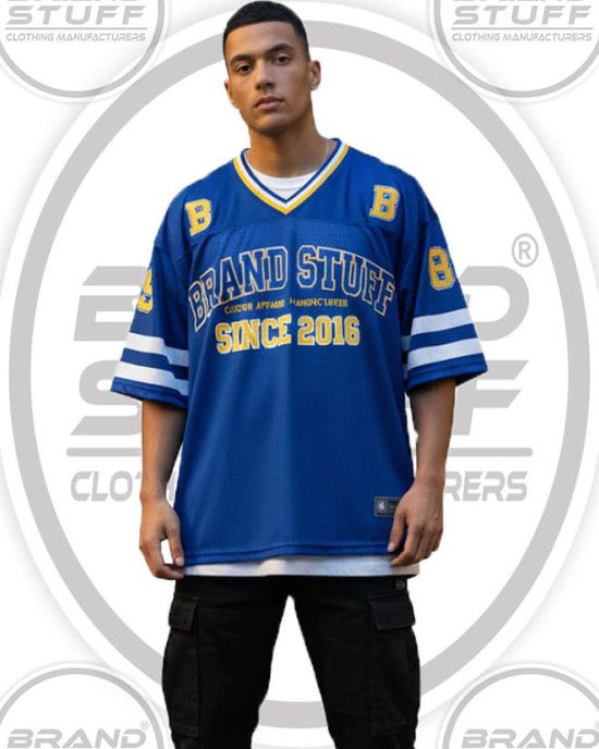 Classic Varsity Mesh Jersey | Retro Street Football Top