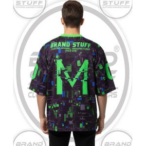 Rebel Street Football Jersey | Oversized Graphic Mesh Tee