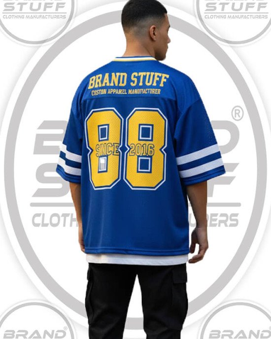 Classic Varsity Mesh Jersey | Retro Street Football Top
