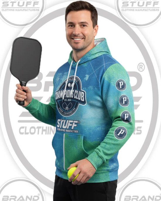 Custom Sublimated Pickleball Hoodies Supplier For Club & Teams