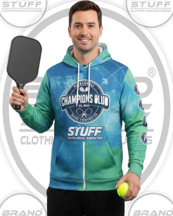 Custom Sublimated Pickleball Hoodies Supplier For Club & Teams