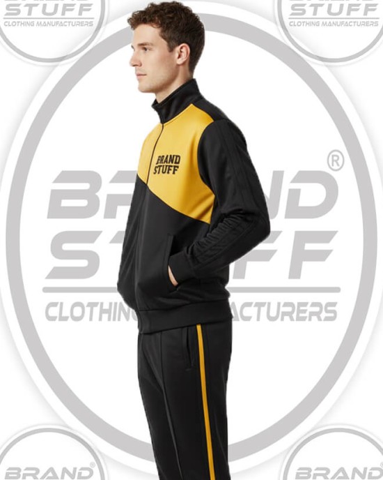 Custom 90s Color Block Retro Track Jacket - Private Label Wholesale