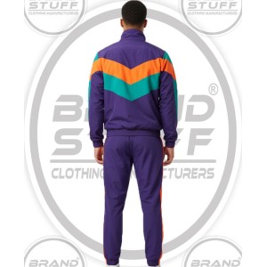 90s Purple Windbreaker Tracksuit | Retro Teal & Orange Color Block 90s Purple Windbreaker Tracksuit | Retro Teal & Orange Color Block