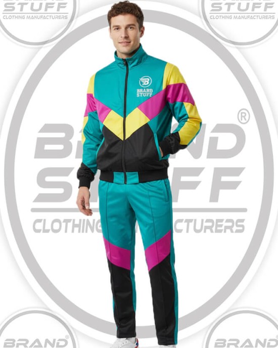 Custom Retro Athletic Tracksuit for Streetwear Brands