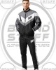 Modern Athletic Chevron Tracksuit | Black & Gray Windbreaker Modern Athletic Chevron Tracksuit | Black & Gray Windbreaker