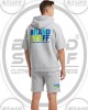 Wholesale Men's Oversized Short-Sleeve Hoodie & Shorts Set
